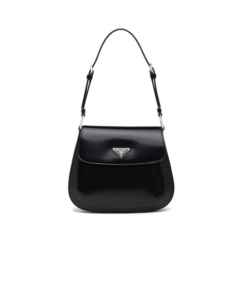 borsetta nera prada|Borsa A Spalla Prada Cleo In Pelle Spazzolata Nero .